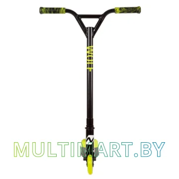 Самокат Novatrack Wolf EL Plastic 100P.WOLF.BGN21 (зеленый/черный, 2021) картинка 3